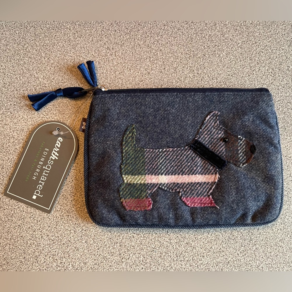 EarthSquared Edinburg Blue Scottie Dog Zippered Coin Bag/Juliet Purse